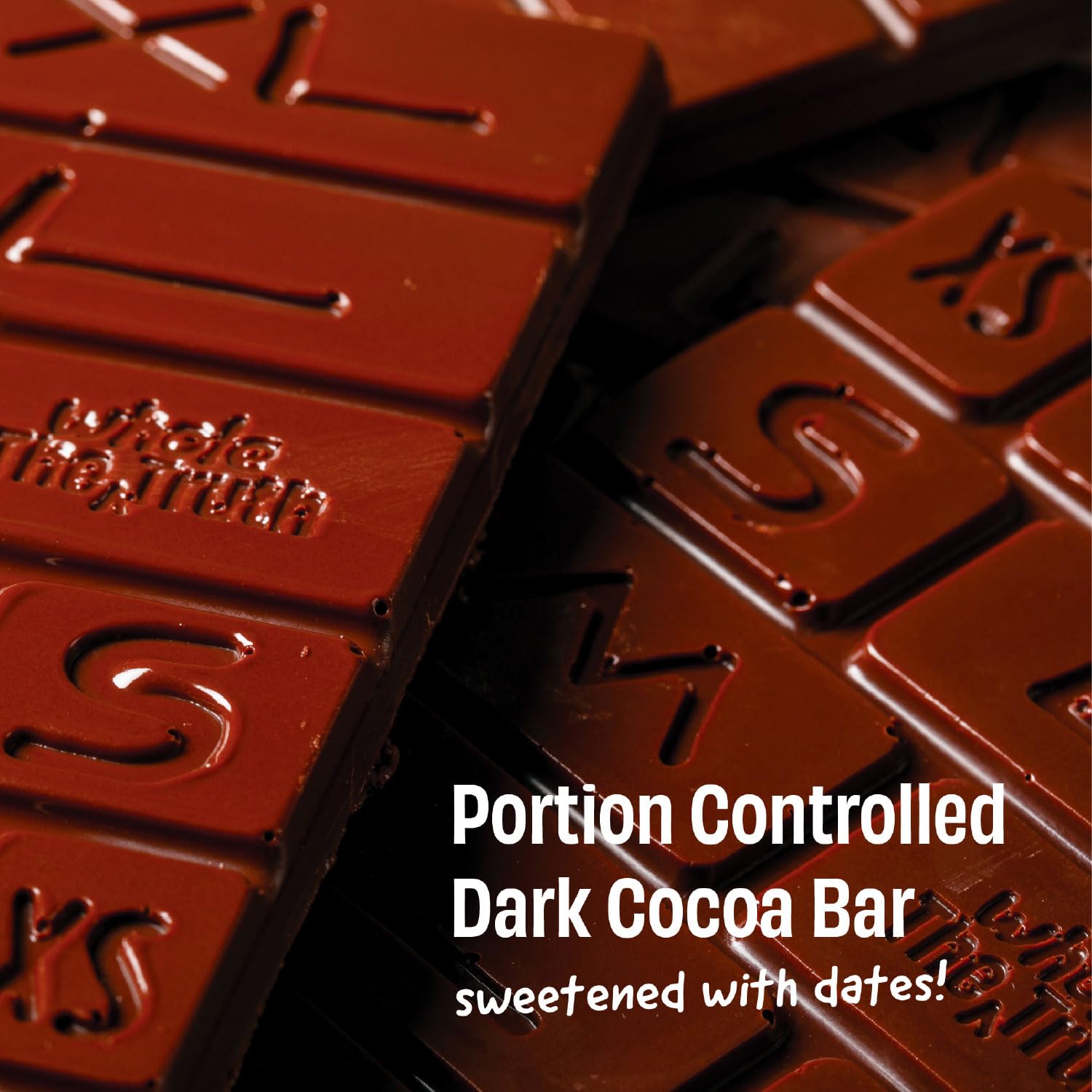 The Whole Truth - Dark Cocoa Bar - Sweetened Only with dates - 47